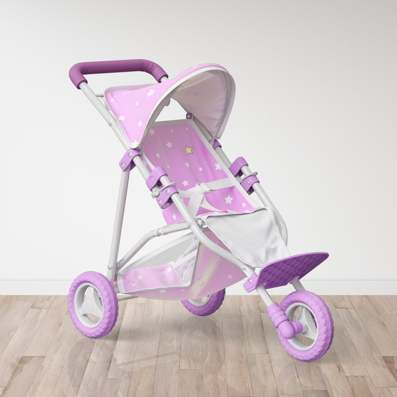 Olivia s Little World Doll Jogging Style Stroller Pink